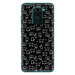 Чехол с принтом для Xiaomi Redmi 10X (AlphaPrint) Модные коты (Меленькие котики)