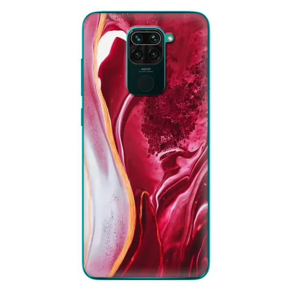 Чехол с принтом «Мрамор красный» для Xiaomi Redmi 10X