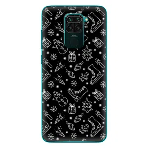 Новогодние, Праздничные Чехлы для Xiaomi Redmi 10X - 2024 год (Новогодний фон)