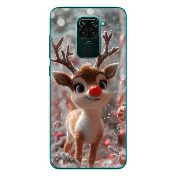 Чехол с принтом «Олень с носом» для Xiaomi Redmi 10X Чехол с принтом «Олень с носом» для Xiaomi Redmi 10X