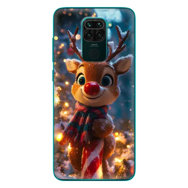Чехол с принтом «Олень с шарфом» для Xiaomi Redmi 10X Чехол с принтом «Олень с шарфом» для Xiaomi Redmi 10X