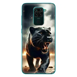 Чехол с картинкой «Хищники» для Xiaomi Redmi 10X (Черная пантера)