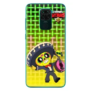 Чехлы Brawl Stars для Xiaomi Redmi 10X (AlphaPrint) (Поко в самбреро)