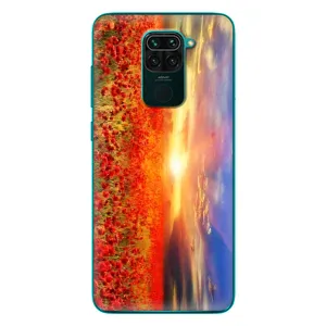 Чехол с картинкой (Стильные) для Редми 10Х - (AlphaPrint) (Поле тюльпанов)