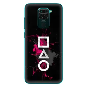 Чехол Гра в кальмара для Xiaomi Redmi 10X (Символы Игра кальмара)
