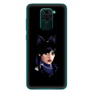 Чехлы Венсдей на Xiaomi Redmi 10X Уэнсдей (AlphaPrint) (серьезная Уэнздей)