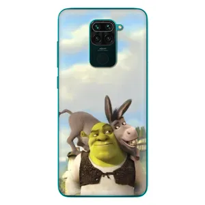 Чехол с мультфильмом Шрек на Xiaomi Redmi 10X (Шрек и Осел)