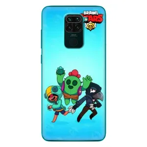 Чехлы Brawl Stars для Xiaomi Redmi 10X (AlphaPrint) (Трио героев)