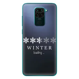 Зимние Чехлы для Редми 10Х - прозрачный фон (Winter loading)