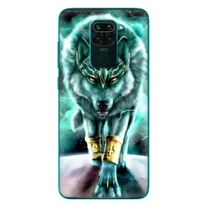Защитные чехлы для Редми 10Х (AlphaPrint) (ХИТ продаж) ВОЛК (Яркий волк)