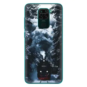 Новогодние, Праздничные Чехлы для Xiaomi Redmi 10X - 2024 год (Зимний поезд)