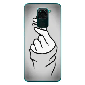 Чехол с принтом для Xiaomi Redmi 10X (AlphaPrint - Знак сердечка) (Значок Love)