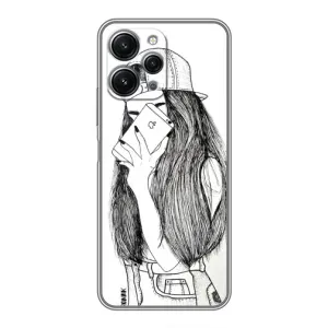 Чехол с печатью для Xiaomi Redmi 12 (5G) - (Мода) (AlphaPrint) (Фото девочки)