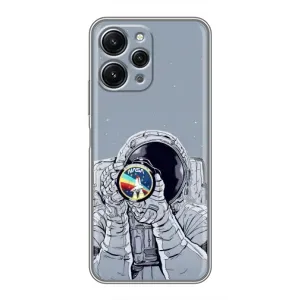 Чохол NASA для Xiaomi Redmi 12 (5G) (AlphaPrint) (Космонавт фото)