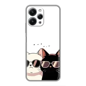 Чохол з малюнком кіт на Xiaomi Redmi 12 (5G) (Коти в окулярах)