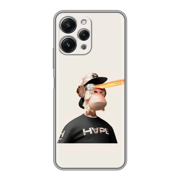 Чехол с принтом «обезьяна NFT в очках» для Xiaomi Redmi 12 (5G)