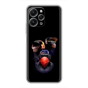 Чохол з Мавпами Xiaomi Redmi 12 (5G) - (AlphaPrint) (Три мавпи)