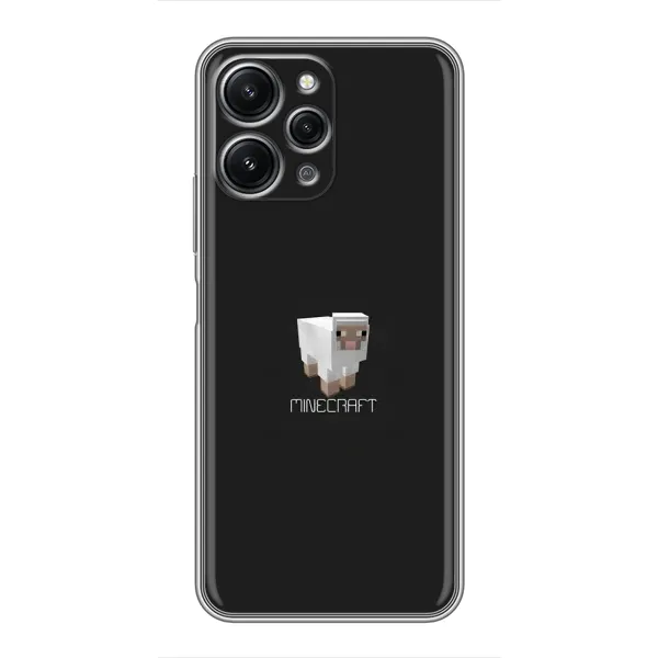 Чохол з принтом «Овечка Майнкрафт» для Xiaomi Redmi 12 (5G)