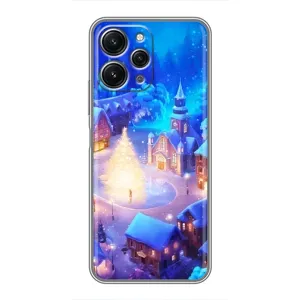 Різдвяні Чохли для Xiaomi Redmi 12 (5G) (VPrint) (Різдвяне місто)