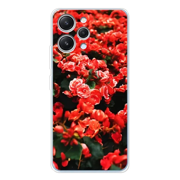 Чехол с принтом «Цветы красные» для Xiaomi Redmi 12 Чехол с принтом «Цветы красные» для Xiaomi Redmi 12