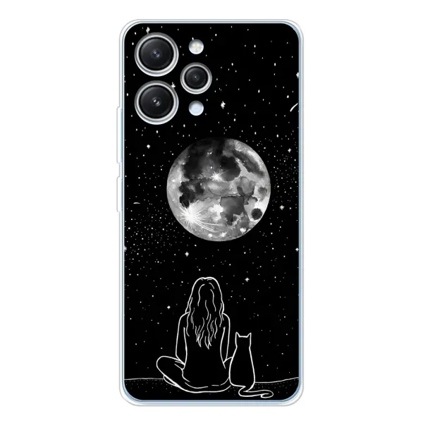 Чехол с принтом «Девушка с котом» для Xiaomi Redmi 12 Чехол с принтом «Девушка с котом» для Xiaomi Redmi 12