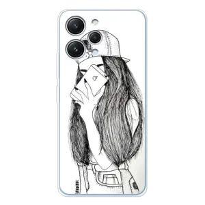 Чохол з друком для Xiaomi Redmi 12 - (Мода) (AlphaPrint) (Фото дівчини)