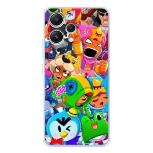 Чехол для Xiaomi Redmi 12 Бравл Старс (VPrint) (Герої Бравл Старс)