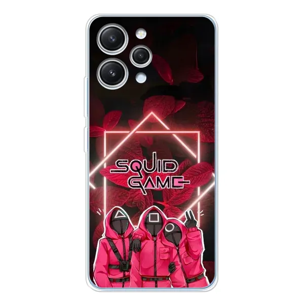 Чехол с принтом «Охранники Игра кальмара» для Xiaomi Redmi 12 Чехол с принтом «Охранники Игра кальмара» для Xiaomi Redmi 12
