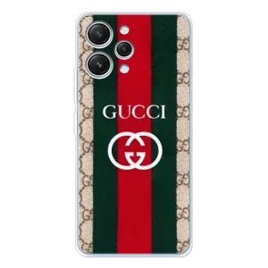 Чохли GUCCI для Сяомі Редмі 12 (AlphaPrint) (Gucci дизайн)