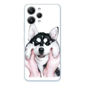 Чохол з Хаскі Xiaomi Redmi 12 - (AlphaPrint) (Хаскі улибака)