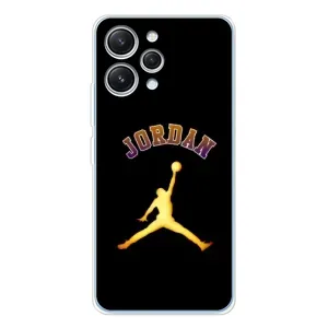 Чохли для Xiaomi Redmi 12 - з картинкою JORDAN (AlphaPrint) (Jordan Gold)