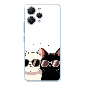Чохол з малюнком кіт на Xiaomi Redmi 12 (Коти в окулярах)