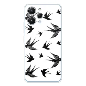 Чохол з пташками на Xiaomi Redmi 12 (VPrint) (Ластівки)