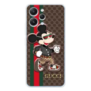 Чохли GUCCI для Сяомі Редмі 12 (AlphaPrint) (Маус Гуччі)