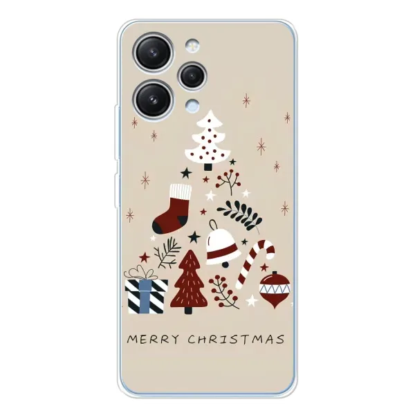 Чехол с принтом «Merry Christmas» для Xiaomi Redmi 12 Чехол с принтом «Merry Christmas» для Xiaomi Redmi 12