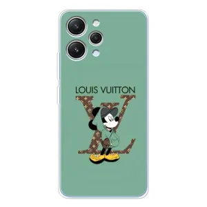 Чехлы Луи Витон для Xiaomi Redmi 12 (AlphaPrint - LOUIS VUITTON) (Микки Маус LV)