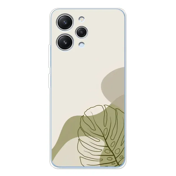 Чохол з принтом «Зелена монстера дизайн» для Xiaomi Redmi 12
