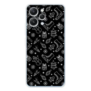 Новорічні, Святкові Чохли для Xiaomi Redmi 12 - 2024 год (Новорічний фон)