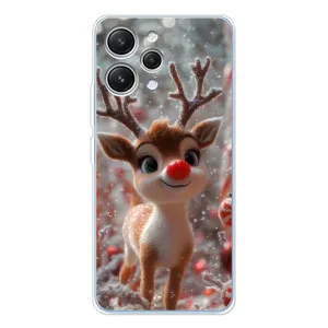 Яскравий чохол для Xiaomi Redmi 12 з Зимові Оленята