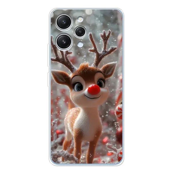 Чохол з принтом «Олень з носом» для Xiaomi Redmi 12