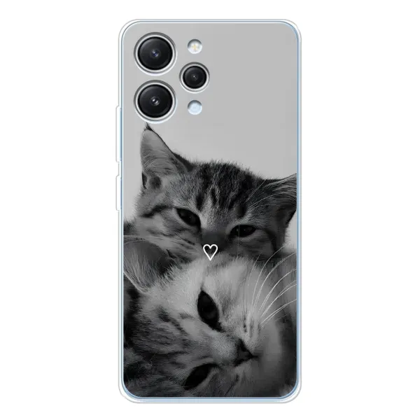 Чехол с принтом «Пара котов» для Xiaomi Redmi 12 Чехол с принтом «Пара котов» для Xiaomi Redmi 12
