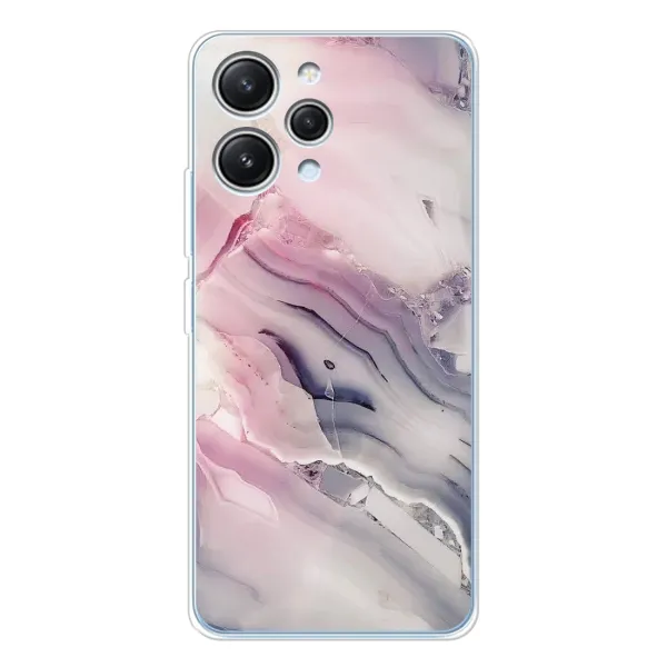 Чехол с принтом «Пурпурный Мрамор» для Xiaomi Redmi 12