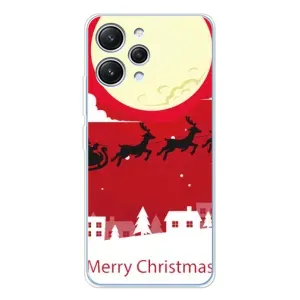 Різдвяні Чохли для Xiaomi Redmi 12 (VPrint) (Санта з оленями)