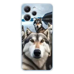 Чохол з Хаскі Xiaomi Redmi 12 - (AlphaPrint) (Селфі Хаскі)