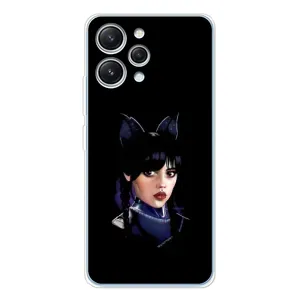Чохли Венсдей на Xiaomi Redmi 12 Уенсдей (AlphaPrint) (серйозна Венздей)