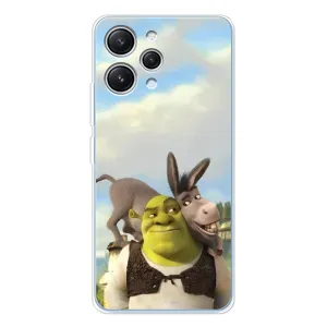 Чохол з мультфільмом Шрек на Xiaomi Redmi 12 (Шрек та Осел)