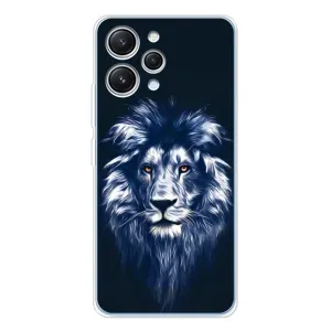Чохол з картинкою ЛЕВ для Xiaomi Redmi 12 (VPrint) (Синій Лев)