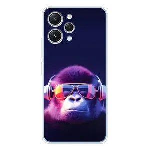 Чохол з Мавпами Xiaomi Redmi 12 - (AlphaPrint) (Стильна мавпа)