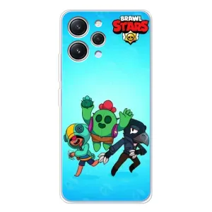 Чехлы Brawl Stars для Xiaomi Redmi 12 (AlphaPrint) (Тріо героїв)