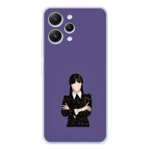 Чохли Венсдей на Xiaomi Redmi 12 Уенсдей (AlphaPrint) (Венздей у чорному)
